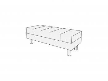Банкетка двухместная Б2М