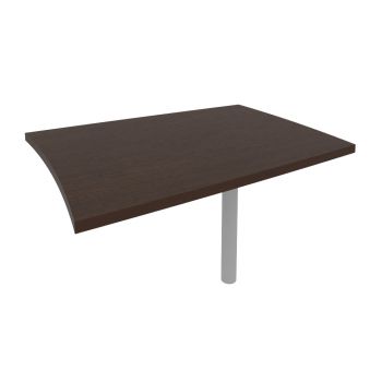 Брифинг-приставка для криволинейного стола (опора КО-1 в комплекте) KB-1