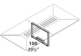 Центральная опора для стола переговоров, ножки крашенные 146585