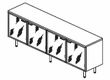 DIAM/TAO/EGO Греденция 4 двери
