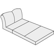 Диван двухместный без подлокотников с выкатным механизмом Премьер арт.2АР