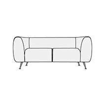 Диван двухместный Фолд арт.2