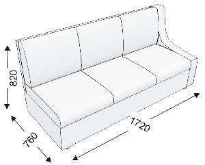 Диванная секция тройная с 1 подлокотником (левым) Диванная секция тройная с 1 подлокотником (левым)