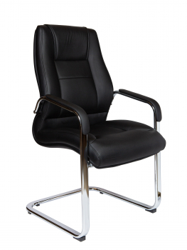 Кресло для посетителя Bern black