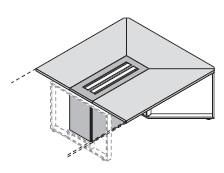 Модуль для стола переговоров, ножки хромированные 146652