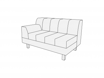 Модуль двухместный левый 2Л