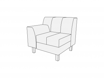 Модуль одноместный левый 1Л