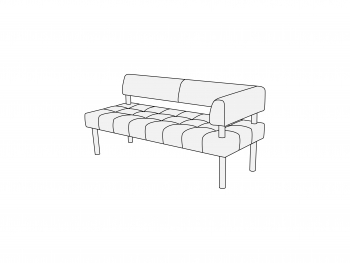 Модуль трехместный правый 3П