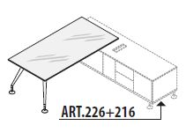 Приставка к столу, ножки хромированные
