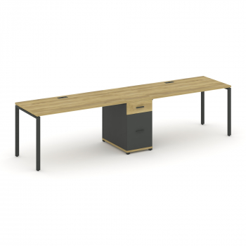 Рабочая станция 2 места с 1 опорной тумбой CN.ORS-408 A CN.ORS-408 A