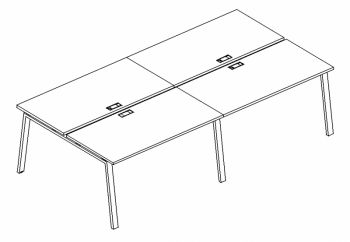 Рабочая станция на металлокаркасе TRE (4х120)