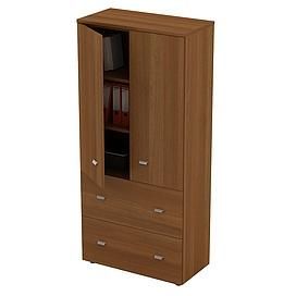 Шкаф для документов с ящиками закрытый, с файлами подвесного хранения