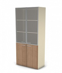 Шкаф MDF с прозрачным стеклом 5 уровней с замком