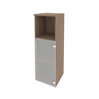 Шкаф средний узкий правый (1 низкий фасад стекло)