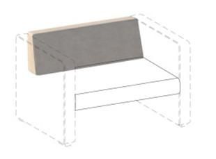 Спинка для двухместного дивана Бриф БФ СП 2