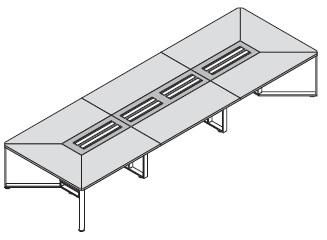 Стол для переговоров, ножки крашенные 146551