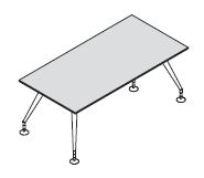 Стол, ножки крашенные 156303