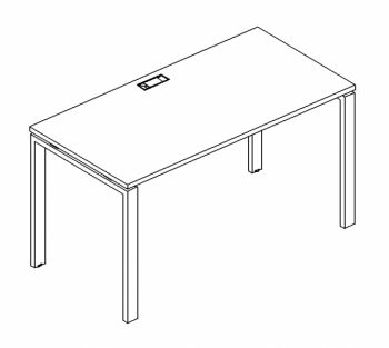 Стол письменный на металлокаркасе UNO А4 Б1 005 БП