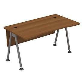 Стол рабочий (металлокаркас МА) с экраном ДСП 0152