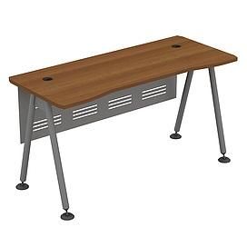 Стол рабочий (металлокаркас МА) с металлическим экраном 0193