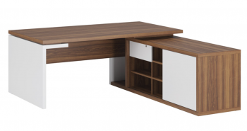 Стол рабочий на опорной креденции правый