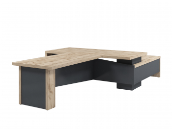 Стол руководителя с опороной тумбой и брифингом Т-922л/п0000