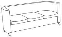 Трехместный диван Трехместный диван