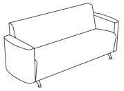 Трехместный диван Трехместный диван