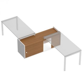 Тумба опорная 180 с отверстиями под кабель-канал