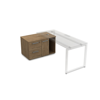 Тумба с 2-мя ящиками и дверкой