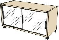 Тумба, стекло 