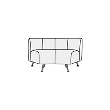 Угловой модуль 45 градусов внутренний Фолд арт.155