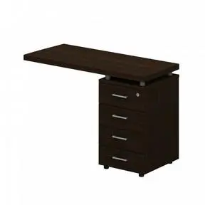 Брифинг-приставка на опорной 4-х ящичной тумбе левая 768. Фото 1