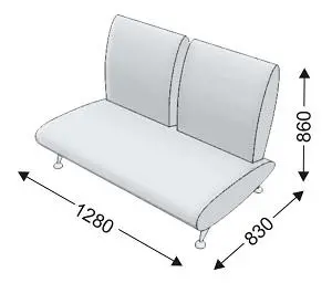 Диван двойной KLERK-7. Фото 1