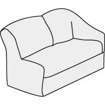 Диван двухместный с левым подлокотником Премьер арт.2Б. Фото 1