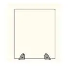 Экран напольный для перегородки, матовое стекло. Фото 1