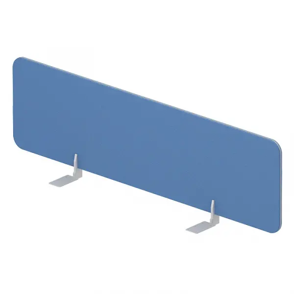 Экран настольный фронтальный (ткань, алюминиевый кант) для стола bench ш.160см (с кронштейнами) UDSFFB160. Фото 1