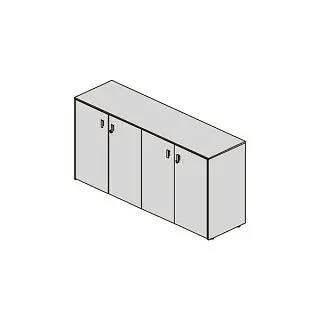GALA Шкаф низкий 4 двери . Фото 1