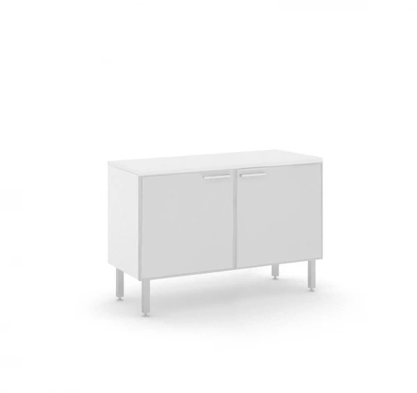 Греденция TETTO 2 glass doors, top WHITE, carcass WHITE. Фото 1