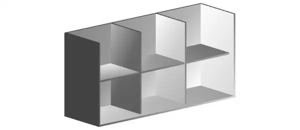 Каркас тумбы низкой 1492х450х725 BRS-04-011. Фото 1