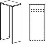 Комплект декоративных обкладок, для шкафа СФ-104002 СФ-107105. Фото 1