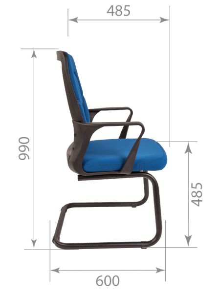 Кресло для посетителя РК 215 V ткань S. Фото 17