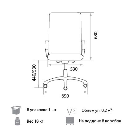 Кресло для руководителя Delfo DF PGN. Фото 2