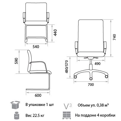 Кресло для руководителя Premier PSN. Фото 2