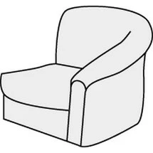 Кресло с левым подлокотником Премьер арт.1Б. Фото 1