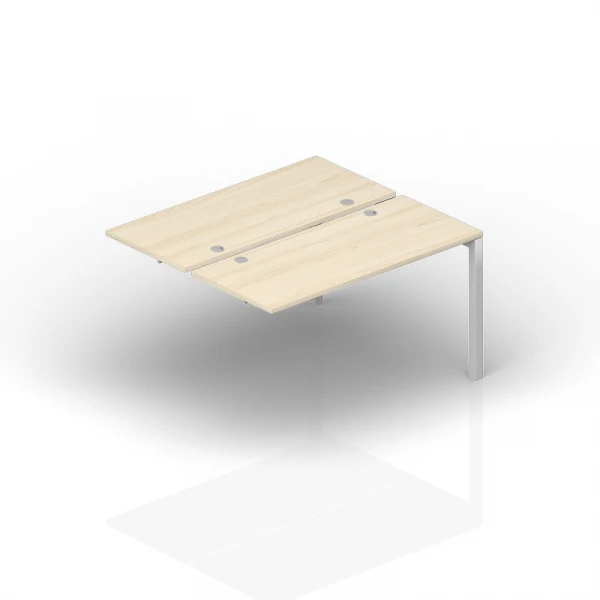 Приставной элемент на 2 рабочих места (4 громмета) PE2TPG148. Фото 1