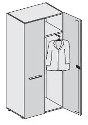 Шкаф для одежды 118 166. Фото 1