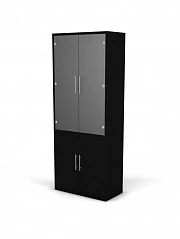 Шкаф комбинированный 5 ур. Premier Glass SG-08-1. Фото 1