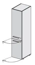 Шкаф левый высокий 118 159. Фото 1