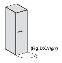 Шкаф средний, правый 155361. Фото 1